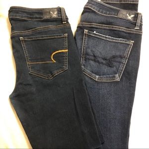 Two Pairs of AE Jeggings